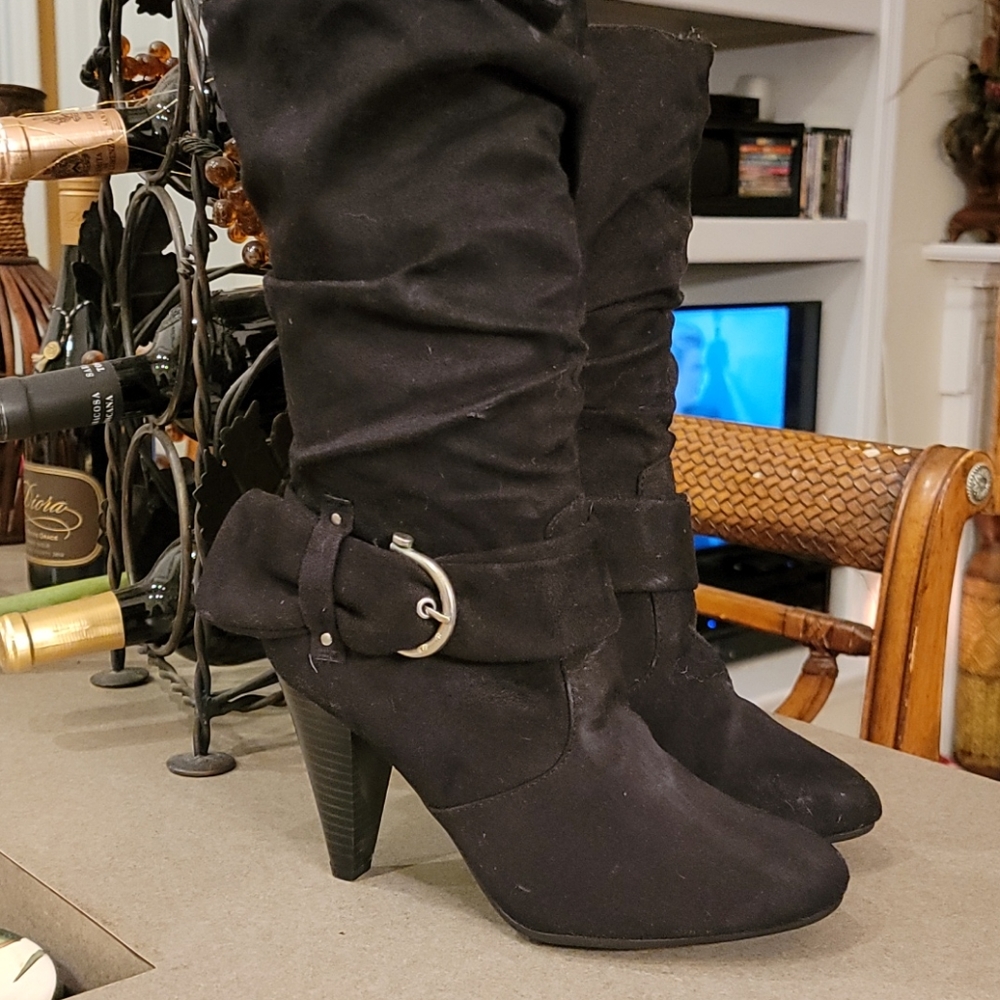 Black Suede Boots